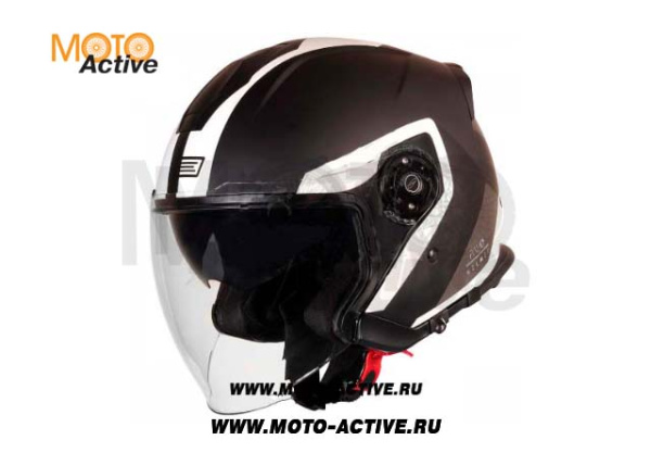 Шлем (открытый) Origine Palio Techy, серый/черный